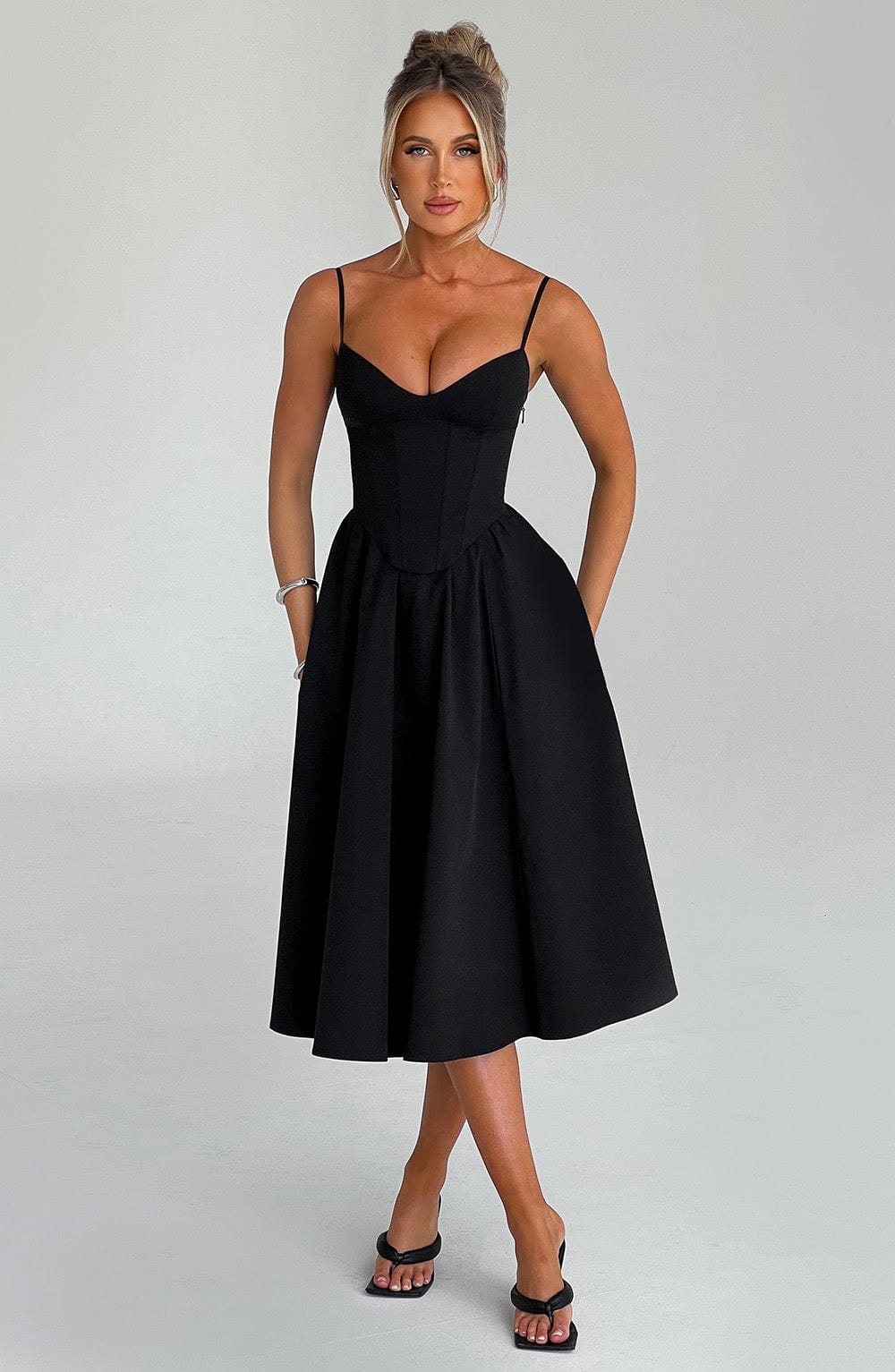 Maileen | Elegant Corset-Style Midi Dress