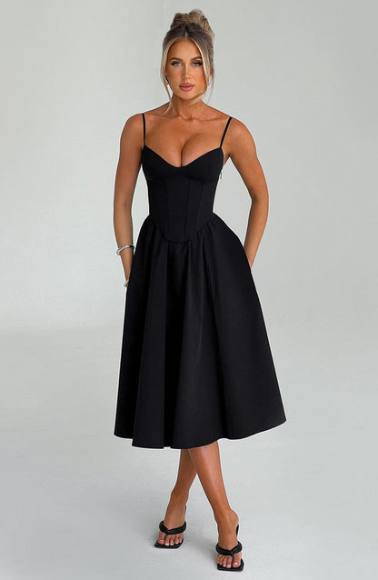 Maileen | Elegant Corset-Style Midi Dress