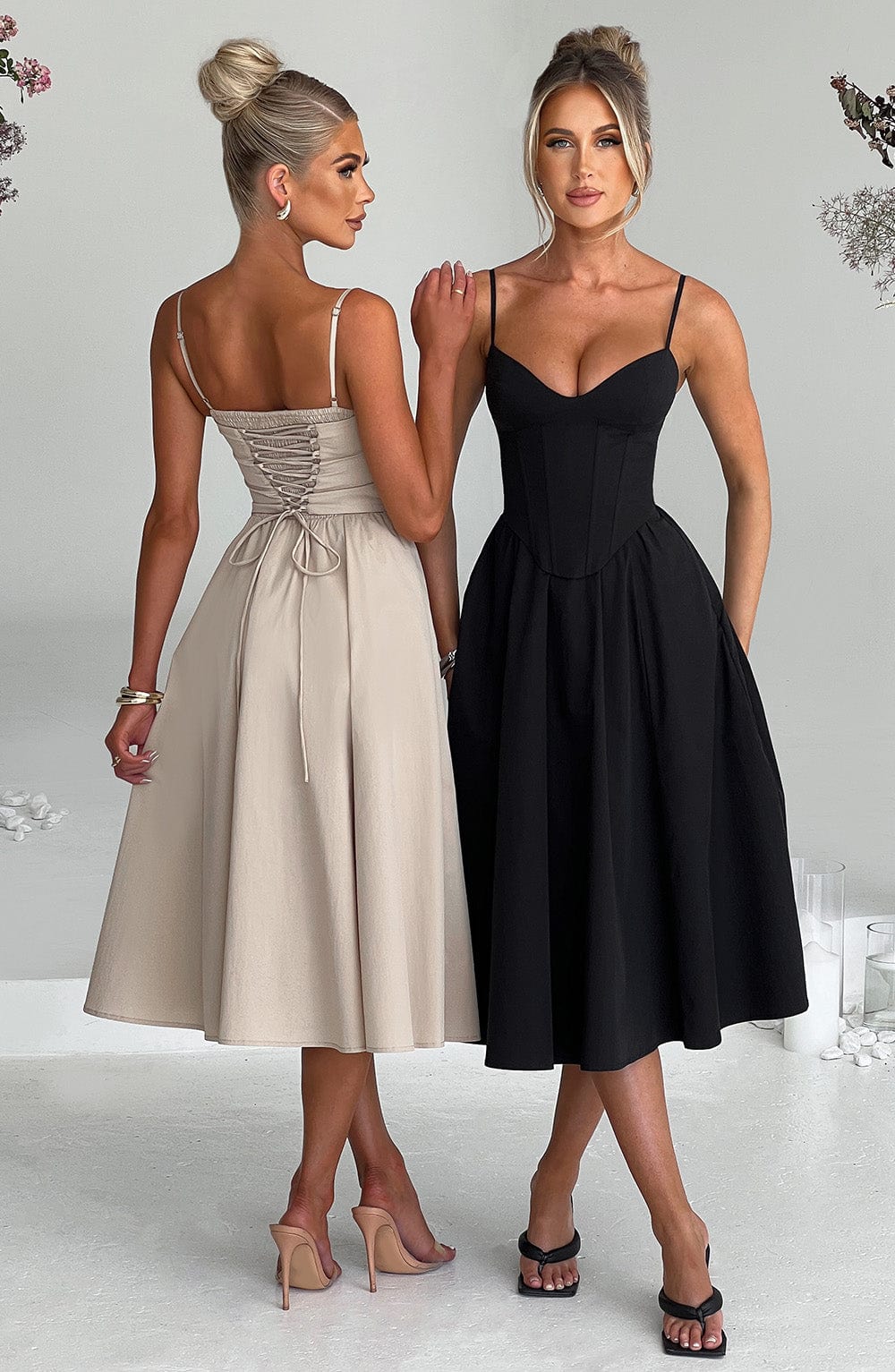 Maileen | Elegant Corset-Style Midi Dress