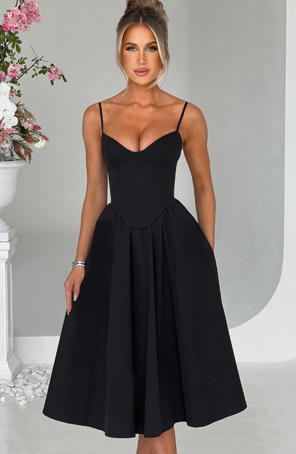Maileen | Elegant Corset-Style Midi Dress