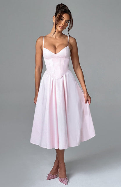 Maileen | Elegant Corset-Style Midi Dress