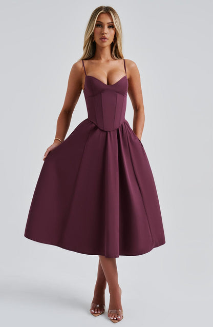 Maileen | Elegant Corset-Style Midi Dress