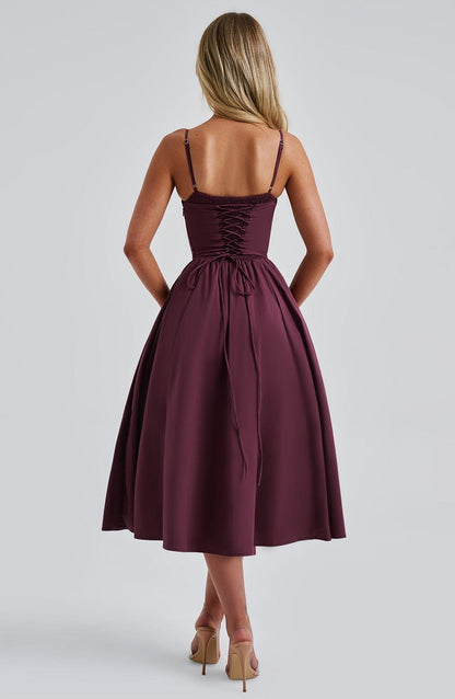 Maileen | Elegant Corset-Style Midi Dress