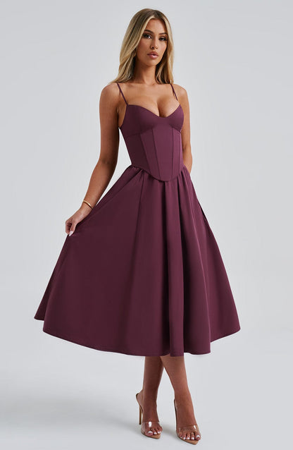 Maileen | Elegant Corset-Style Midi Dress