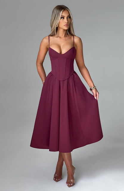 Maileen | Elegant Corset-Style Midi Dress