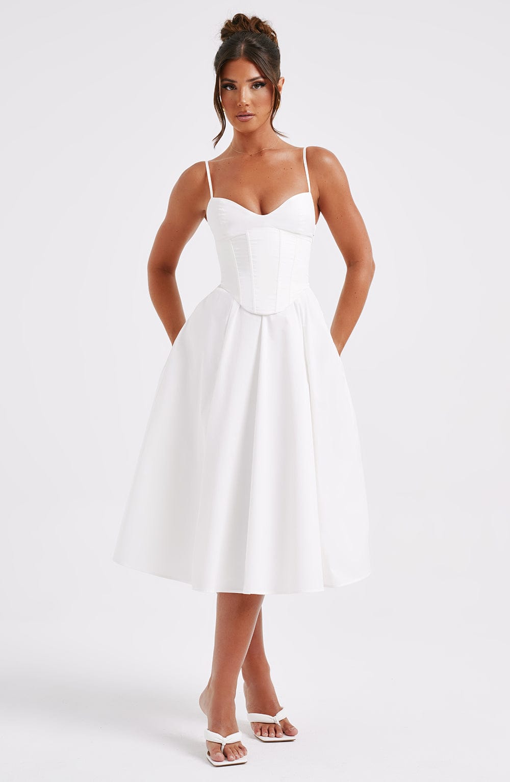 Maileen | Elegant Corset-Style Midi Dress