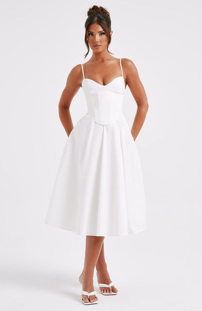Maileen | Elegant Corset-Style Midi Dress