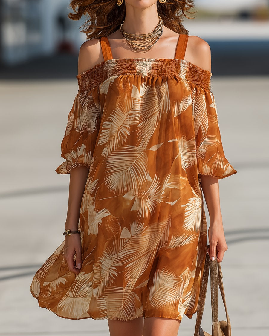 Marisa | One-Shoulder Chiffon Short Dress