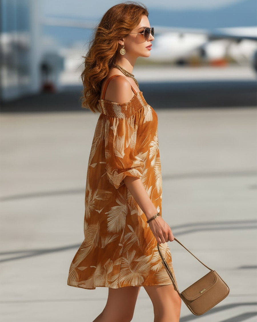 Marisa | One-Shoulder Chiffon Short Dress