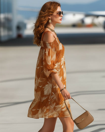 Marisa | One-Shoulder Chiffon Short Dress
