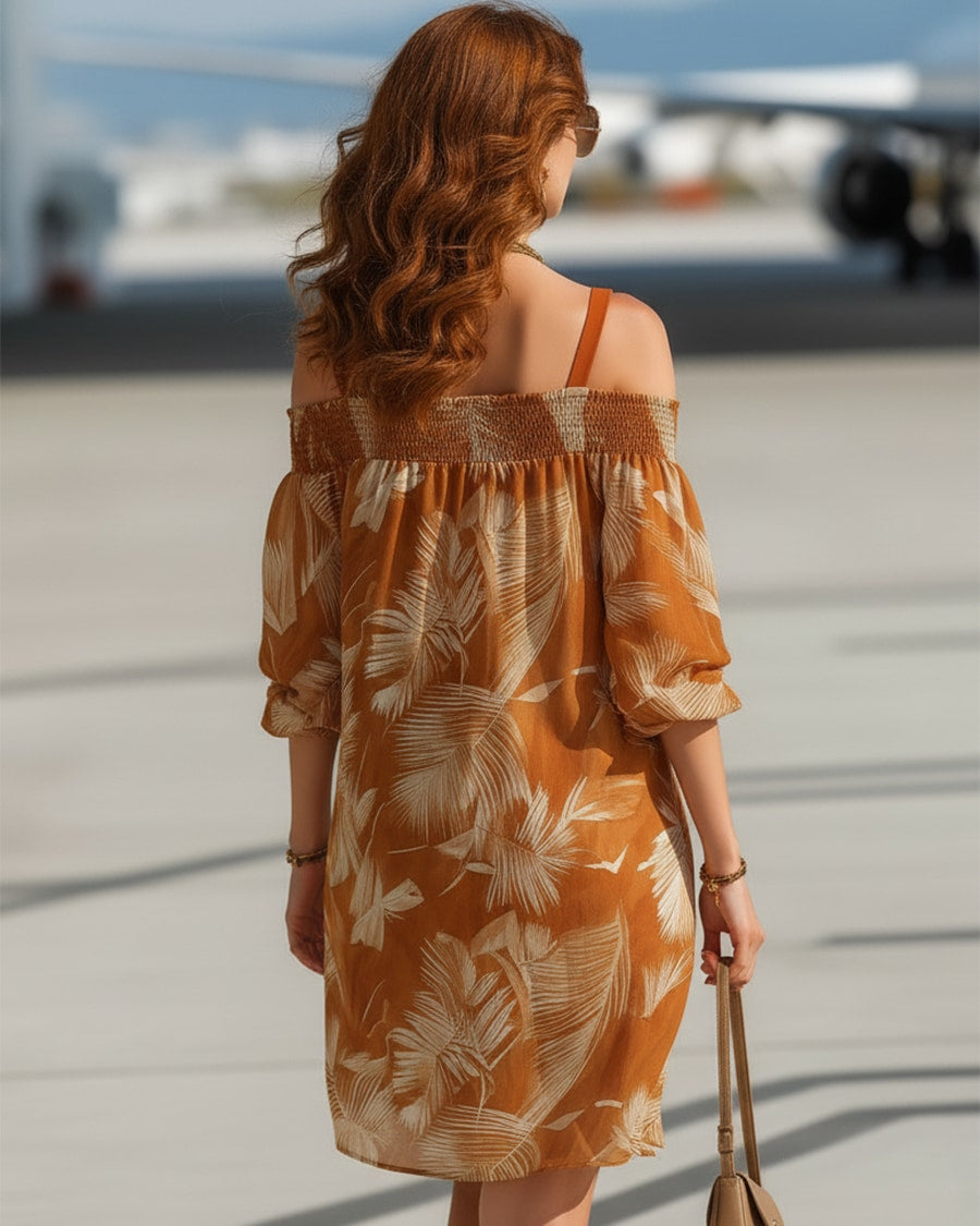 Marisa | One-Shoulder Chiffon Short Dress