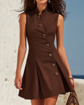 Meridian | High-Neck Mini Dress