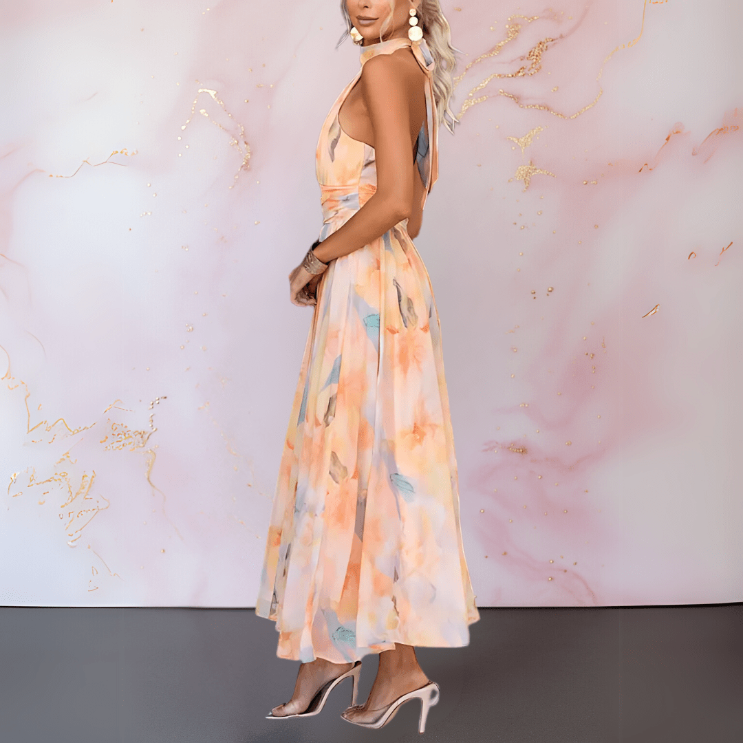 Esther | Elegant Watercolor Dress