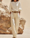 Oleandra | Cotton Shirt & Pants Set