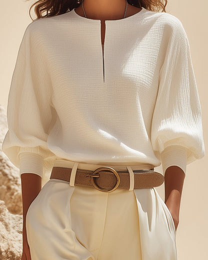 Oleandra | Cotton Shirt & Pants Set
