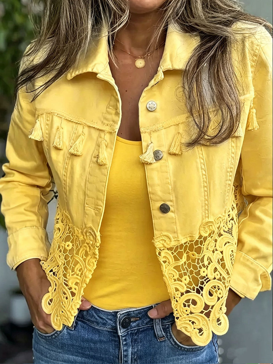 Kambria | Fringe & Lace Jacket