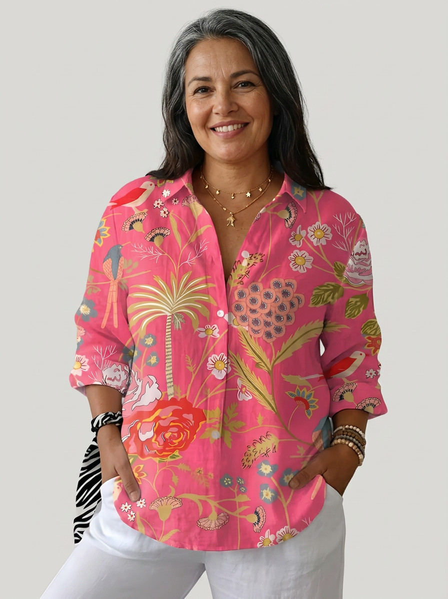 Floriana | Tropical Blossom Blouse