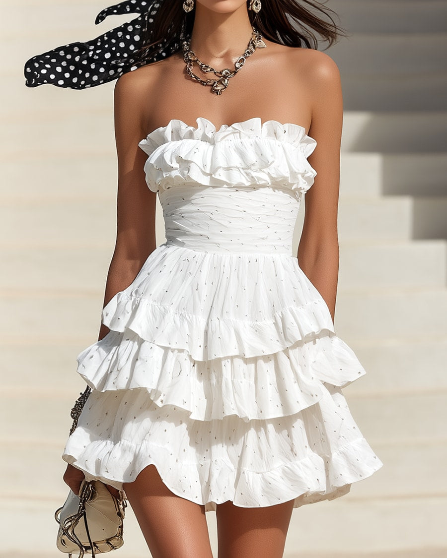 Polka | Sleeveless Polka Dot Mini Dress