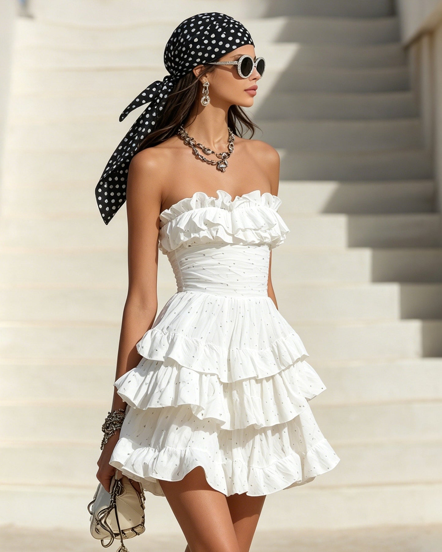 Polka | Sleeveless Polka Dot Mini Dress