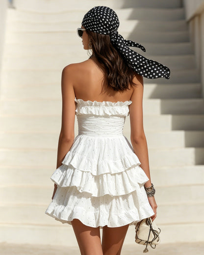 Polka | Sleeveless Polka Dot Mini Dress