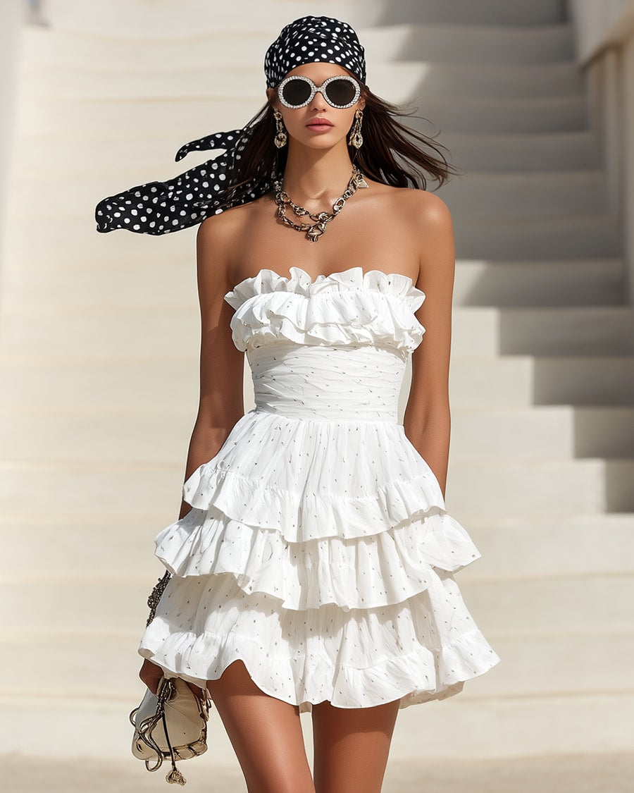 Polka | Sleeveless Polka Dot Mini Dress