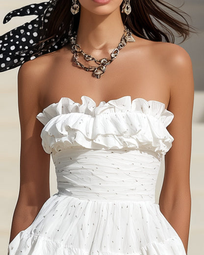Polka | Sleeveless Polka Dot Mini Dress