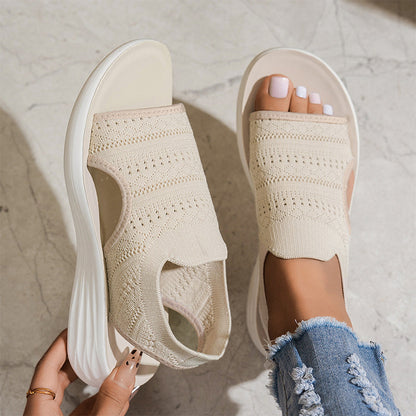 Zina | Breathable Knit Platform Sandals