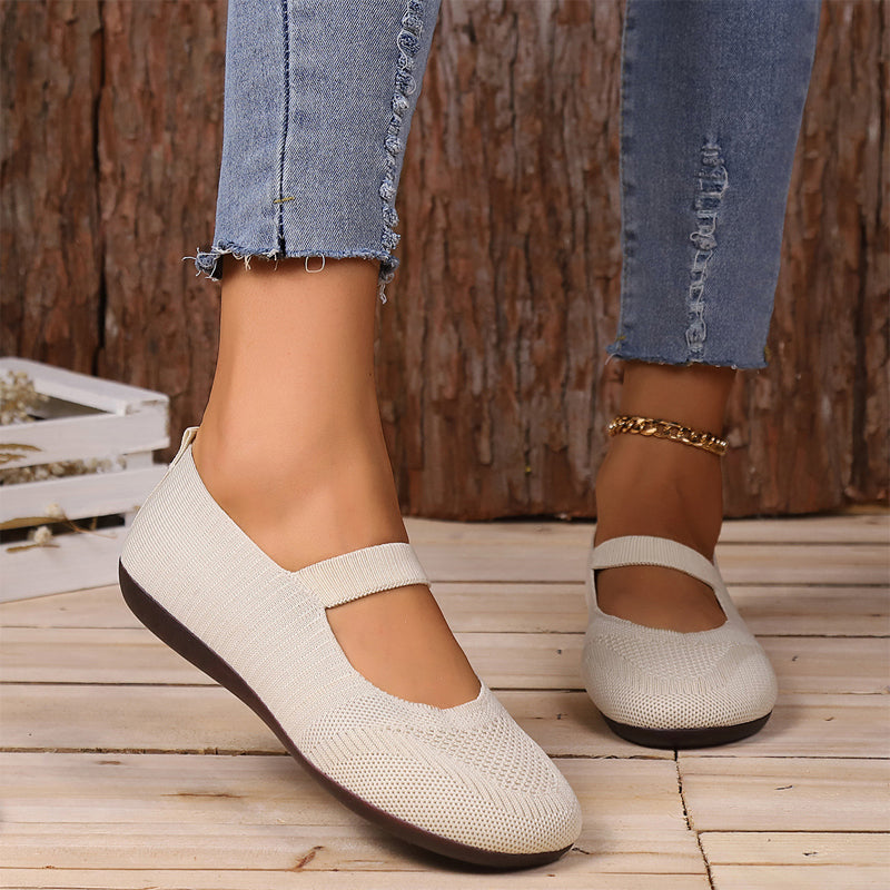 Valeria | Breathable Knit Ballet Flats