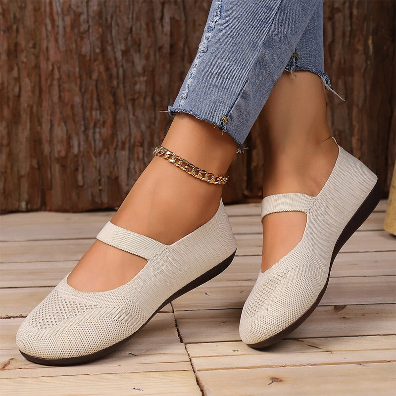 Valeria | Breathable Knit Ballet Flats