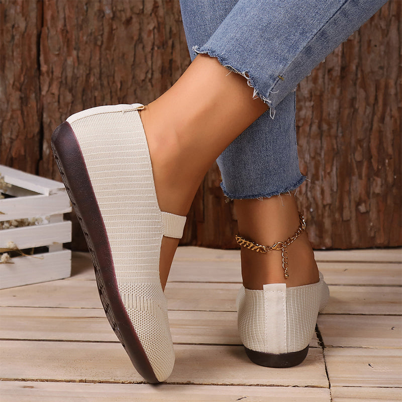 Valeria | Breathable Knit Ballet Flats