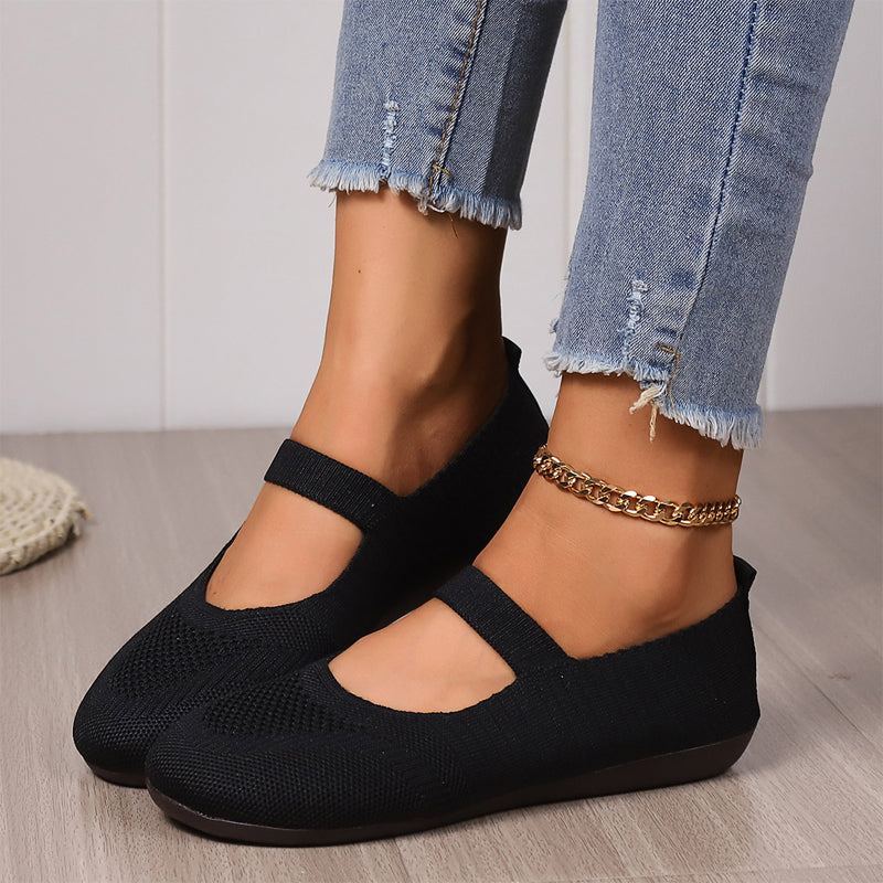 Valeria | Breathable Knit Ballet Flats