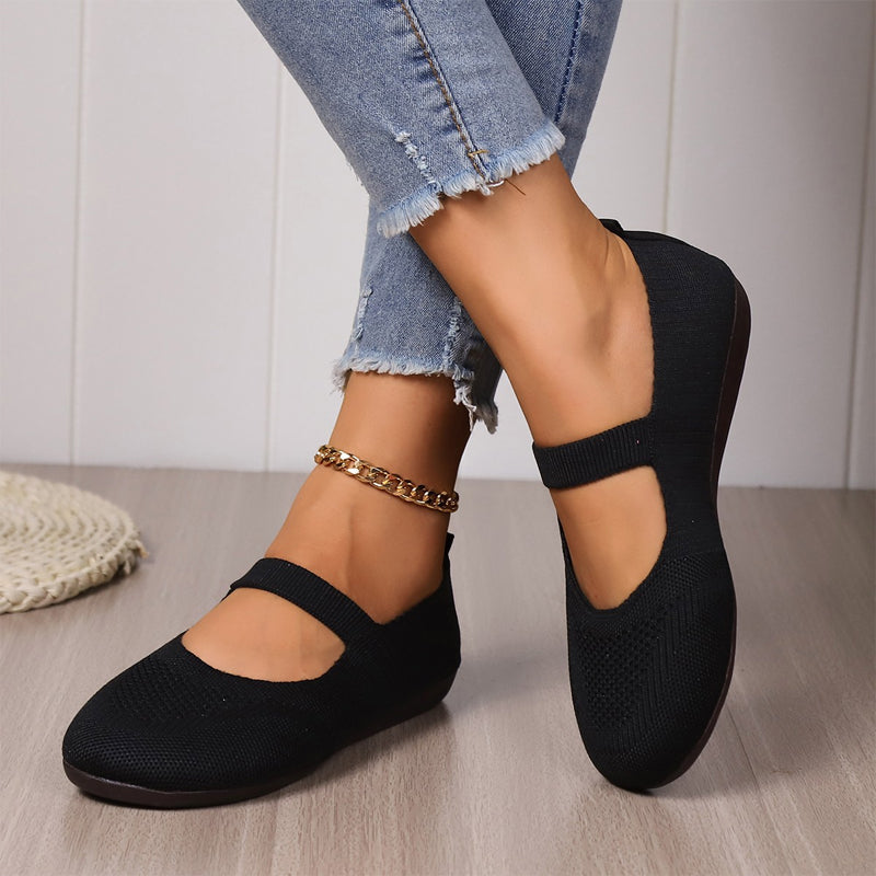 Valeria | Breathable Knit Ballet Flats