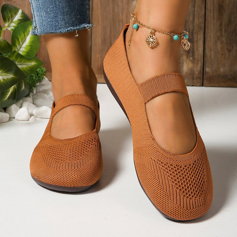 Valeria | Breathable Knit Ballet Flats
