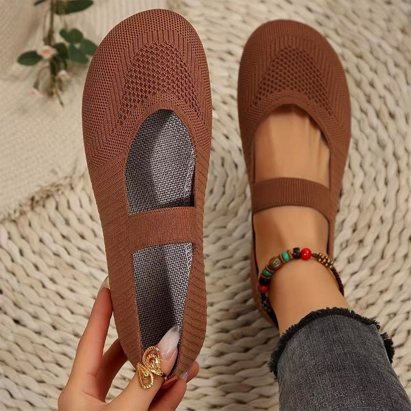 Valeria | Breathable Knit Ballet Flats
