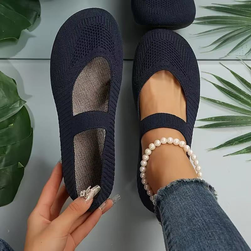 Valeria | Breathable Knit Ballet Flats