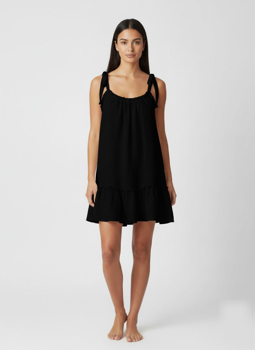 Helena | Relaxed Open-Back Mini Dress