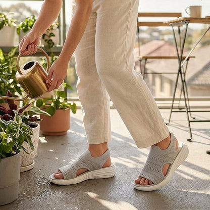 Zina | Breathable Knit Platform Sandals