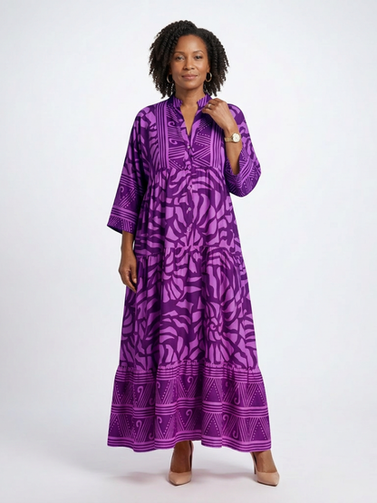 Marielle | Button-Front Midi Dress