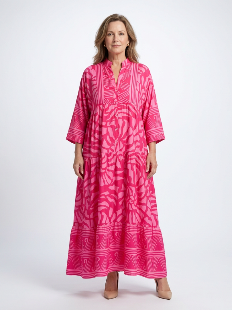 Marielle | Button-Front Midi Dress - women's dress