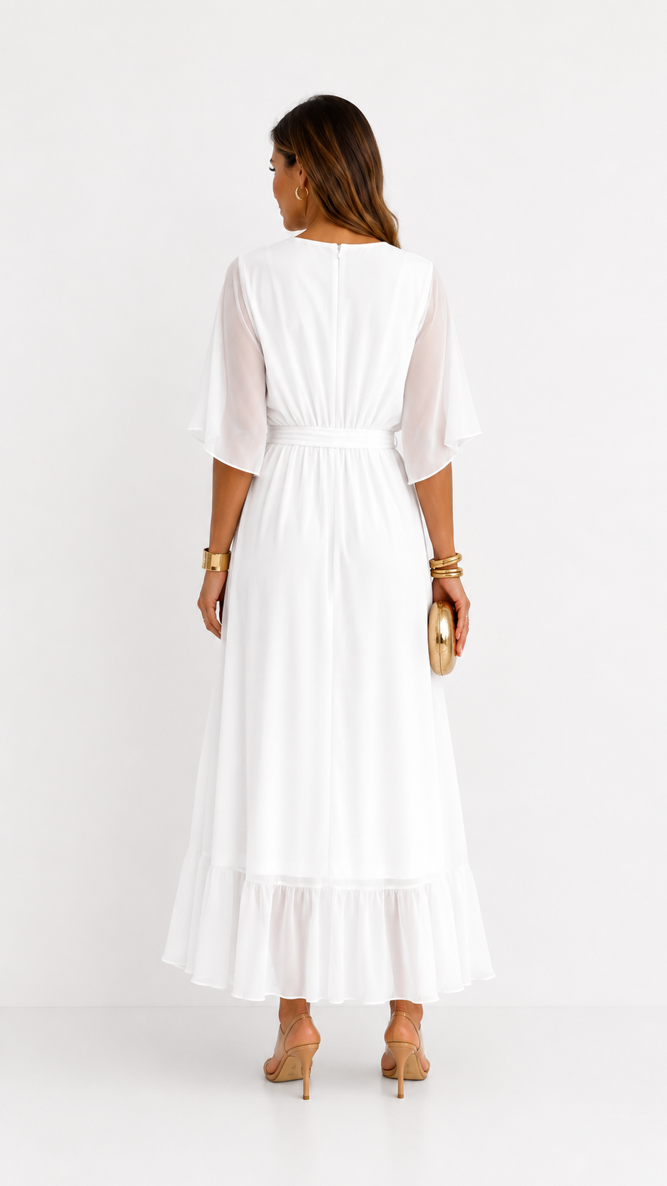 Isabelle | Chiffon Wrap Maxi Dress