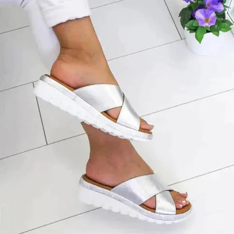 Ava | Women's Orthopedic Sandals Cross Strap Comfort Sole