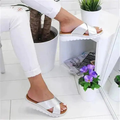 Ava | Women's Orthopedic Sandals Cross Strap Comfort Sole