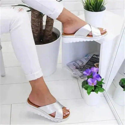 Ava | Women's Orthopedic Sandals Cross Strap Comfort Sole