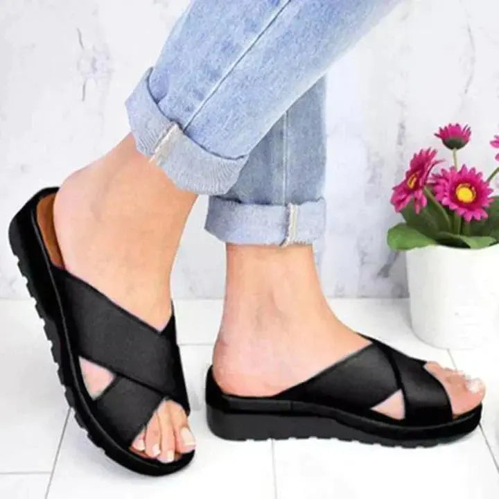 Ava | Women's Orthopedic Sandals Cross Strap Comfort Sole